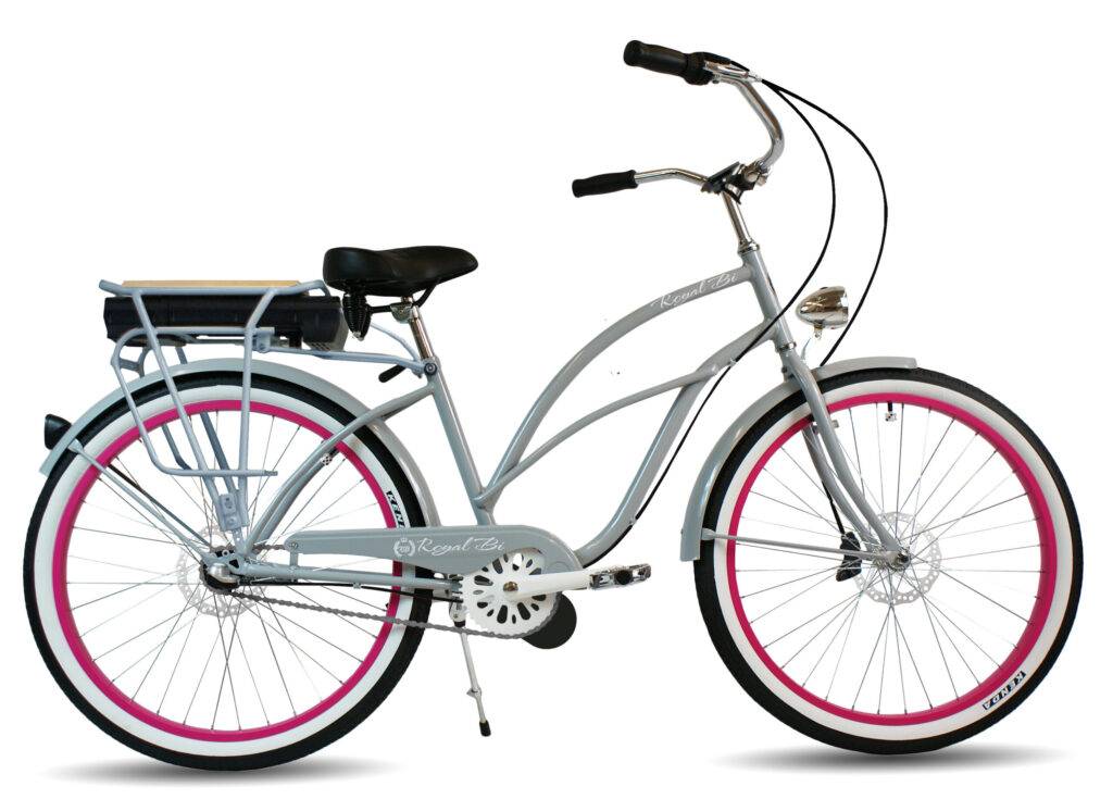 Rower elektryczny Cruiser PINK PANTHER 26" e-bike miejski