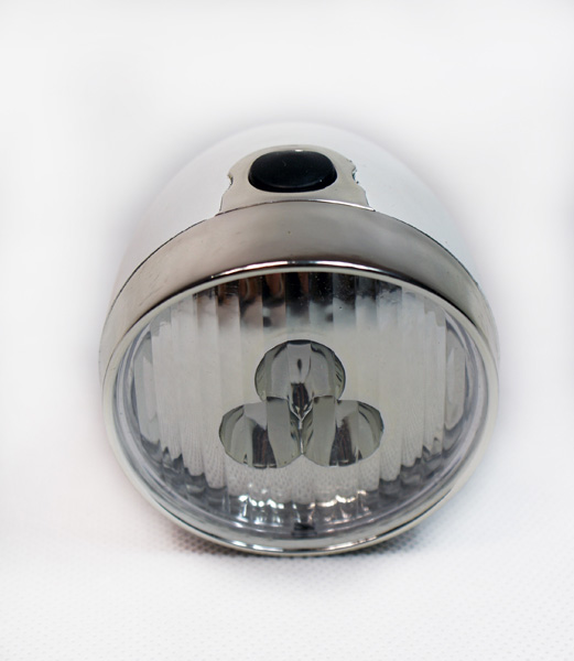 Lampka biała LED retro + uchwyt