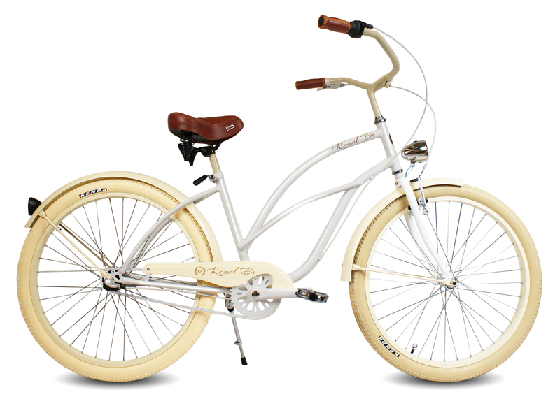 Rower Cruiser 28" CARAMEL MILK biały kremowy miejski