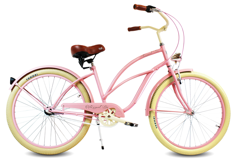 Rower Cruiser 28" LOLA rożowy miejski