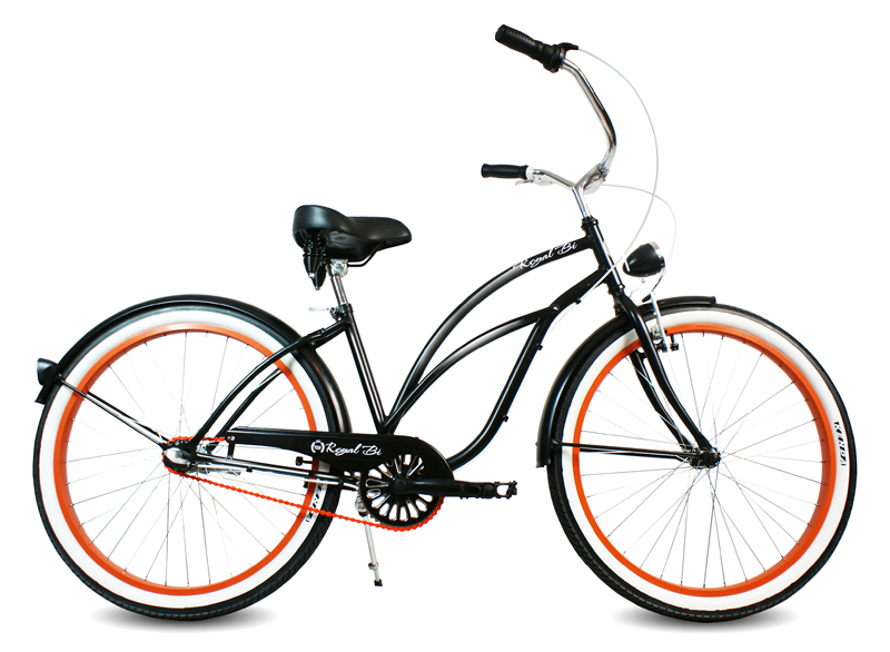 Rower Cruiser 28" PUMPKIN SPICE czarny mat pomarańczowy miejski